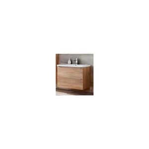AC-Deco Ensemble meuble sous-vasque + vasque - 80 cm - capri oak - Publicité