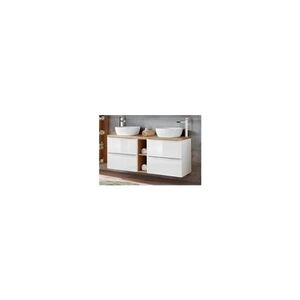 AC-Deco Ensemble meuble sous-vasque + vasque à poser - 140 cm - capri white - Publicité