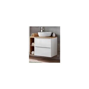AC-Deco Ensemble meuble sous-vasque + vasque à poser - 80 cm - capri white - Publicité