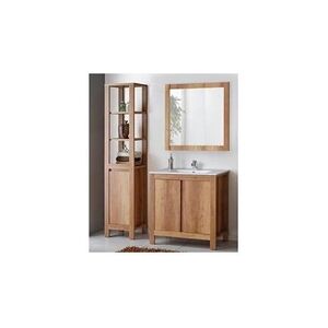 AC-Deco Ensemble meubles de salle de bain complet - bois - 80 cm - classic oak - Publicité