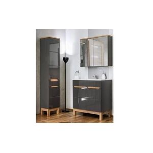 AC-Deco Ensemble meubles de salle de bain complet - gris - 60 cm - bali gray - Publicité