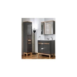 AC-Deco Ensemble meubles de salle de bain complet - gris - 80 cm - bali gray - Publicité