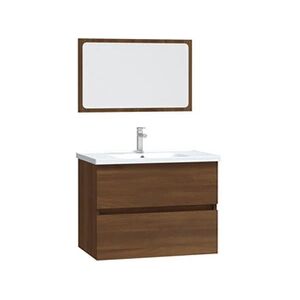 VIDAXL Ensemble de meubles de salle de bain 2 pcs Chêne marron - Publicité