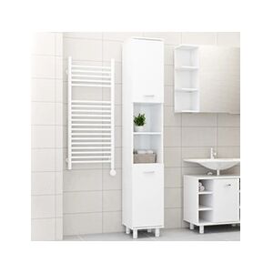 VIDAXL Armoire de salle de bain Blanc brillant 30x30x179 cm Aggloméré - Publicité