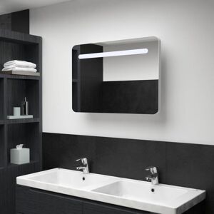 Vidaxl Armoire De Salle De Bain À Miroir Led 80x9,5x55 Cm - Publicité