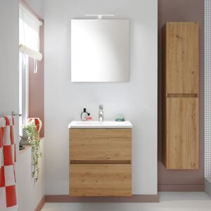 Burgbad Rocio Ensemble de meubles de salle de bains : vasque, meuble sous-vasque et armoire de toilette, SGYQ060LF6224, - Publicité