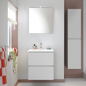 Burgbad Rocio Ensemble de meubles de salle de bains : vasque, meuble sous-vasque et armoire de toilette, SGYQ060LF6223, - Publicité