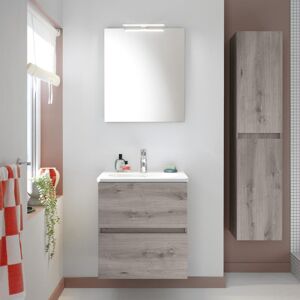 Burgbad Rocio Ensemble de meubles de salle de bains : vasque, meuble sous-vasque et miroir, SGYP060F6225, - Publicité