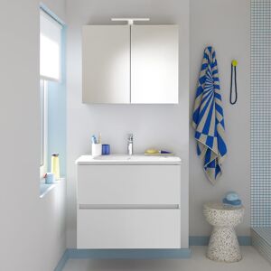 Burgbad Rocio Ensemble de meubles de salle de bains : vasque, meuble sous-vasque et armoire de toilette, SGYQ080F6223, - Publicité