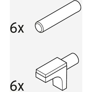 Duravit Support pour étagère en verre d'armoire haute L-Cube, F66769,