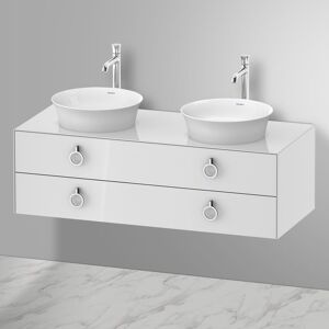 Duravit White Tulip Vasque avec meuble bas, 2 tiroirs, 2362430079#2+WT4993B8585,