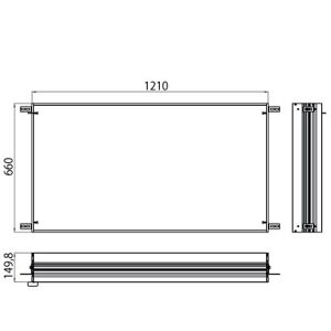 Emco Prestige Cadre d'encastrement pour armoire de toilette avec éclairage, 989700022,