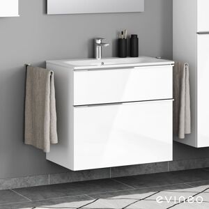 Geberit Renova Plan Slim Vasque, meuble sous-vasque ineo4 d’evineo l : 80 cm, 2 tiroirs, avec poignée,, 122280000+BE0227WH, - Publicité