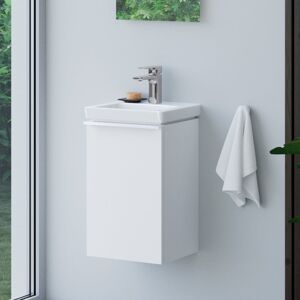 evineo ineo4 Meuble sous-vasque l : 35 cm, 1 porte gauche, avec poignée, pour lave-mains Subway 3.0 de Villeroy & Boch,, BE0804WM,