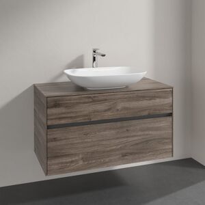 Villeroy & Boch Loop & Friends Lavabo à poser avec meuble sous-lavabo Embrace, 2 tiroirs, 4A5000R1+A95600RK,