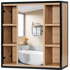 EUGAD Meuble Machine à Laver, Meuble Toilettes WC Rangement, Étagère,  Meuble Dessus, avec 3 Étagères, en Bois d'Ingénierie et Métal, Blanc+Chêne  Clair, 63x25x166.5cm : : Cuisine et Maison