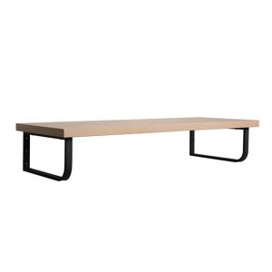 Mob In Plan de toilette suspendu pour vasque - 120 cm avec équerres noires Beige 120x3x49cm