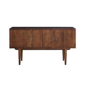 Bois Dessus Bois Dessous Meuble sous vasque en mindi massif 135 cm Marron 135x75x50cm