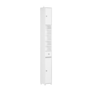 SoBuy Meuble colonne effet bois blanc Blanc 20x180x20cm