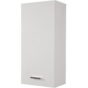 Venetacasa Armoire de toilette avec porte droite et étagères 34x71H cm blanc brillant