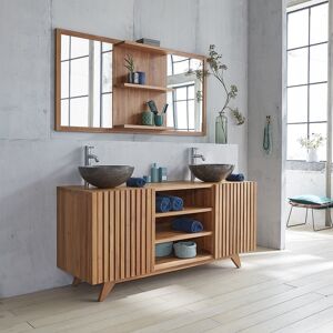 BOIS DESSUS BOIS DESSOUS Meuble de salle de bain en teck massif 160 cm