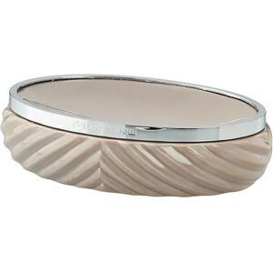 Porte-savon Milda 10,5x14,5 cm Driftwood-silver