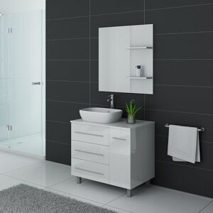 Distribain Meubles salle de bain TOSCANE Blanc