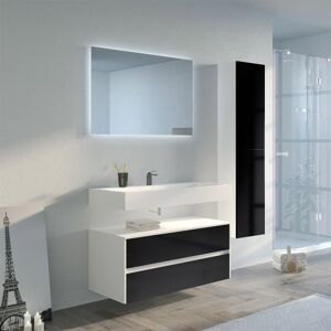 Distribain Meuble salle de bain VISENZA 1000 Noir