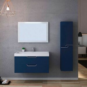 Distribain Meuble salle de bain CALABRO 1000 Bleu saphir