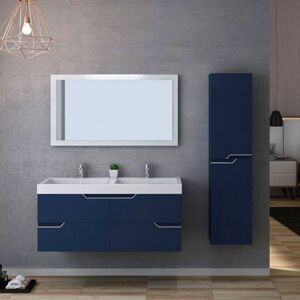 Distribain Meuble salle de bain CALABRO 1200 Bleu saphir - Publicité
