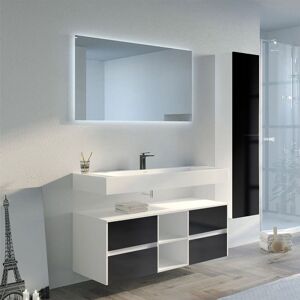 Distribain Meuble salle de bain VISENZA 1200 Noir