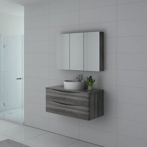 Distribain Meuble salle de bain Terranova 1000 Chêne gris - Publicité