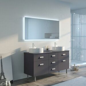 Distribain Meubles salle de bain LORENZO Gris Anthracite