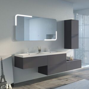 Distribain Meubles salle de bain BELLISSIMO GA Gris Anthracite