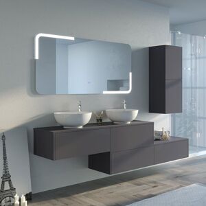 Distribain Meubles salle de bain DOLCE VITA GA Gris Anthracite