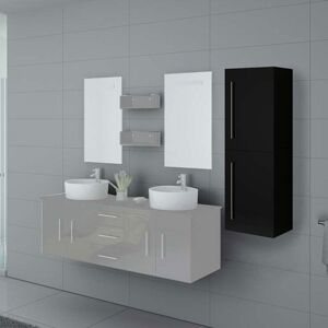 Distribain Meuble colonne COL747N salle de bain noir