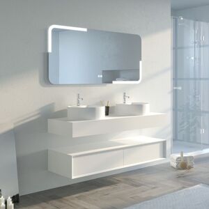 Meuble salle de bain FABRIANO 1400 Blanc