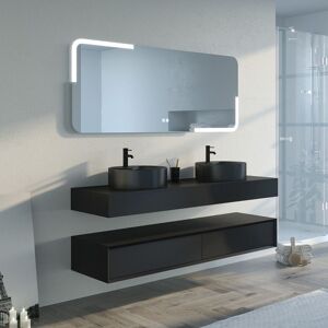 Distribain Meuble salle de bain FABRIANO 1600 Noir