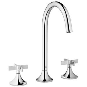 Vaia Dornbracht 3 trous 20713809-99 pour lavabo, avec vidage, platine fonce mat