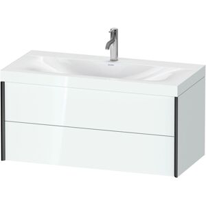 Duravit XViu vasque XV4616OB285C 100x48cm, 2 tiroirs, 2000 , noir mat, Cadres C, blanc brillant - Publicité