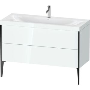 Duravit XViu vasque XV4712OB285C 120x48cm, 2 tiroirs, 2000 , noir mat, Cadres C, blanc brillant - Publicité