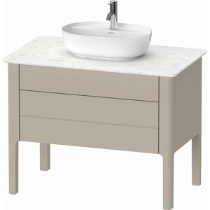 Duravit Luv meuble sous-vasque LU956906060 93,8x57x74,3cm, 2000 tiroir 2000 coulissant match2, debout, Taupe Seidenmatt