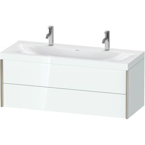 XViu Duravit vasque XV4618OB185C 120x48cm, 2 tiroirs, champagne mat, Cadres C, blanc haute brillance - Publicité