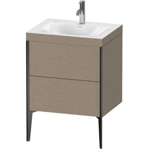 Duravit XViu Table de toilette XV4709OB211C 60x48cm, 2 2000 - out, Match2 trou de coulée, noir mat, Cadres C, le cachemire chêne - Publicité