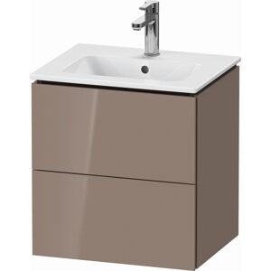 L-Cube Duravit vasque LC621808686 52x39,1x55cm, 2 tiroirs, suspendu, cappuccino brillant