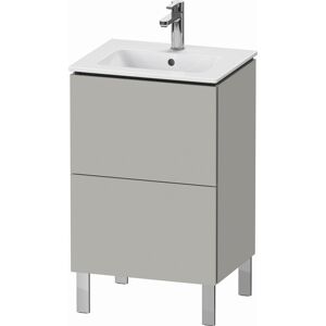 L-Cube Duravit vasque LC667100707 52x42,1x70,4cm, 2 coulissants, debout, gris beton mat