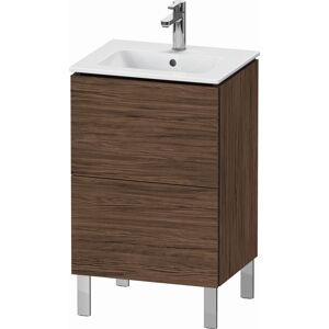 L-Cube Duravit vasque LC667102121 52x42,1x70,4cm, 2 coulissants, debout, noyer fonce