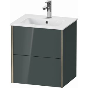 XViu Duravit vasque XV43150B138 51x42x56cm, 2 tiroirs, suspendu, champagne mat, gris dolomiti brillant - Publicité