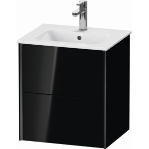 XViu Duravit vasque XV43150B240 51x42x56cm, 2 tiroirs, suspendu, noir mat, noir brillant - Publicité