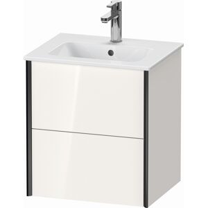 XViu Duravit vasque XV43150B285 51x42x56cm, 2 tiroirs, suspendu, noir mat, blanc brillant - Publicité